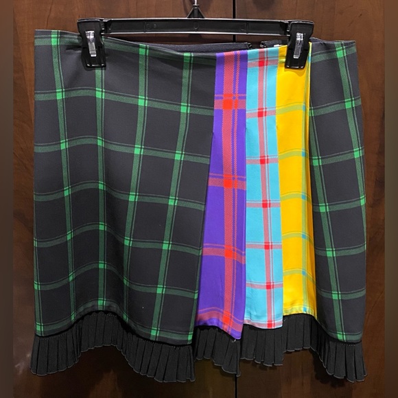 Alice and Olivia Pleated multi color semira mini skirt - Picture 2 of 5